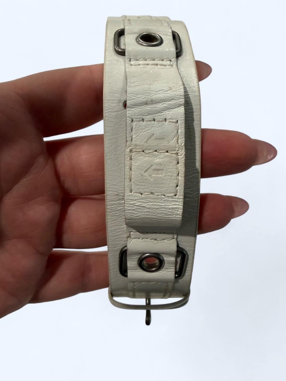 Fossil JR-9788 Genuine White Leather Watch Strap
